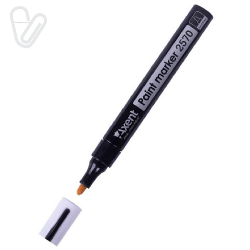 Маркер Axent Paint 2570-A 2,4-2,8 мм, круглий чорний - Фото 1