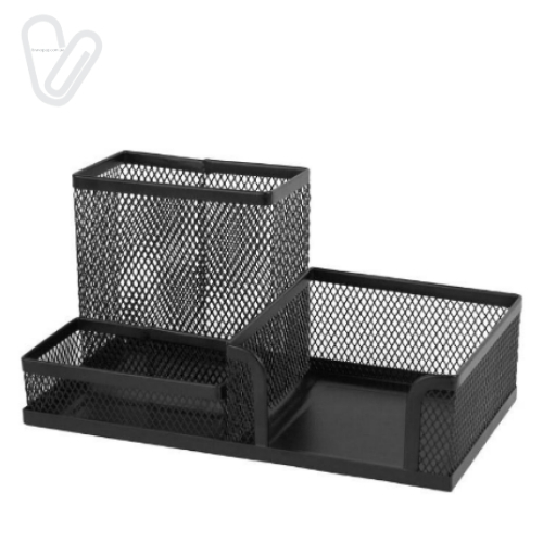 Підставка-органайзер 203x105x100мм метал., чорна. Axent - Фото 1