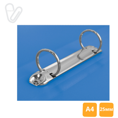 Папка Buromax на 2 кільця 25 мм А4, синя, BM.3161-02 - Фото 2