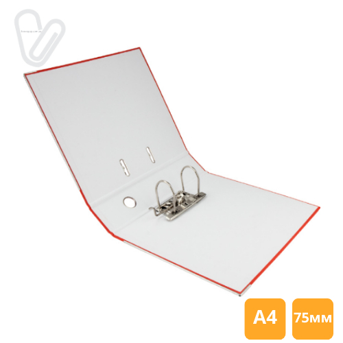 Папка-реєстратор А4 одностор. 7 см Axent, червона - Фото 2