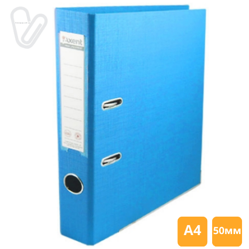 Папка-реєстратор двосторон. 5 cм А4 блакитна Prestige+ - Фото 1