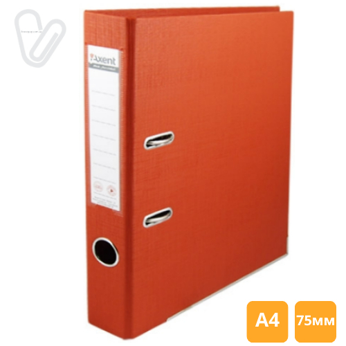 Папка-реєстратор двосторон. 7 cм А4 червона Axent 1722-06C-A - Фото 1