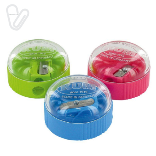 Чинка пласт. з контейнером кругла KUM 210K - Фото 1