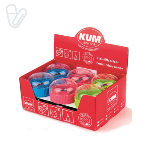 Чинка пласт. з контейнером кругла KUM 210K - Фото 2