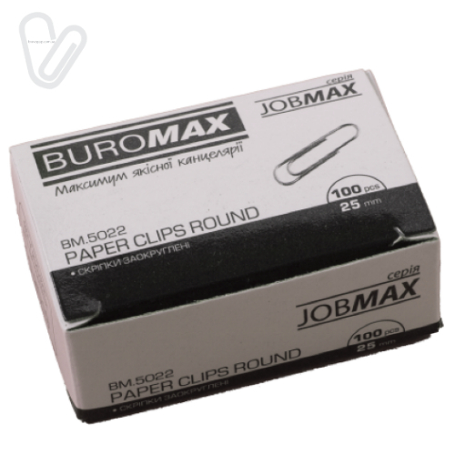 Скріпки 25мм круглі оцинковані (100шт./пак.) - Фото 1