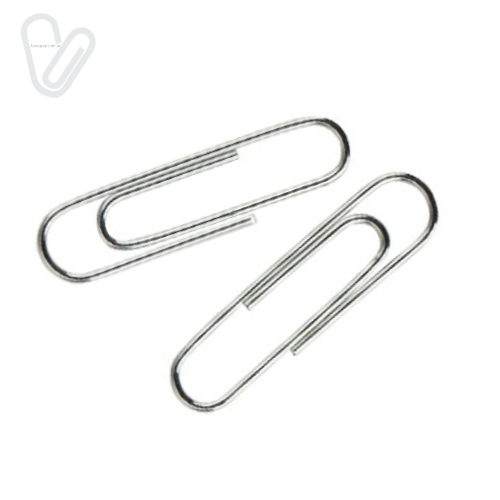 Скріпки 25мм круглі оцинковані (100шт./пак.) - Фото 1