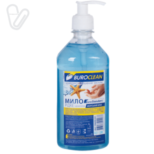 Мило рідке BuroClean, Морський бріз, з доз. 450мл - Фото 1