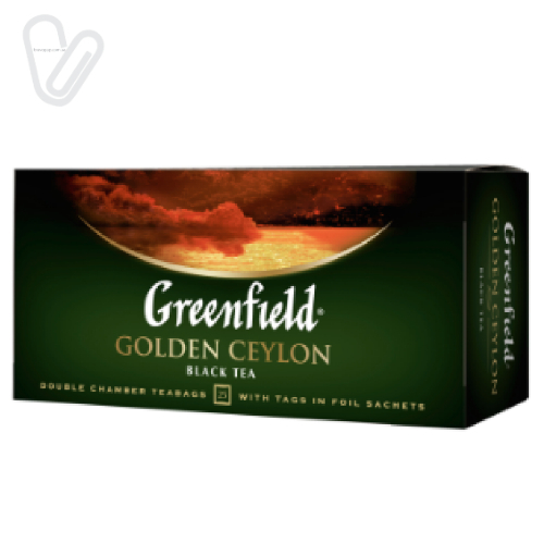 Чай Грінфілд чорний G. Ceylon (25 пак./пак.) - Фото 1