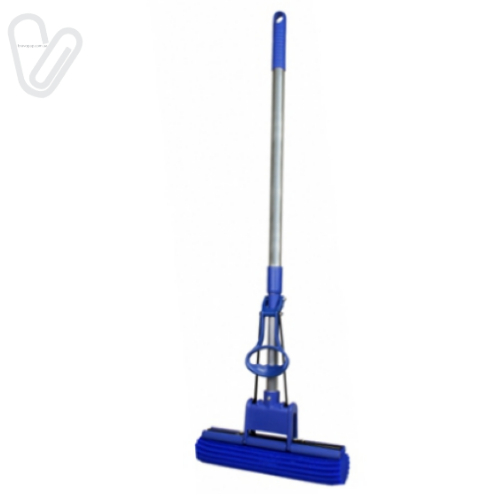 Швабра з віджимом 27 см, ручка мет. 115 см - Фото 1