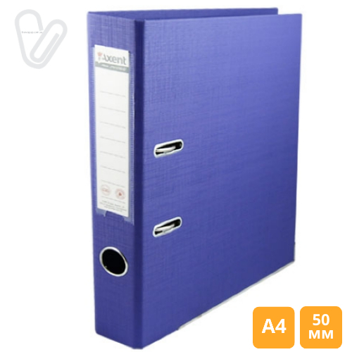 Папка-реєстратор Axent двосторон. 5 cм А4 синя - Фото 1