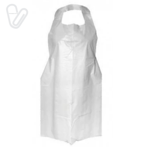 Фартух одноразовий поліетиленовий, 100 шт/пак - Фото 1