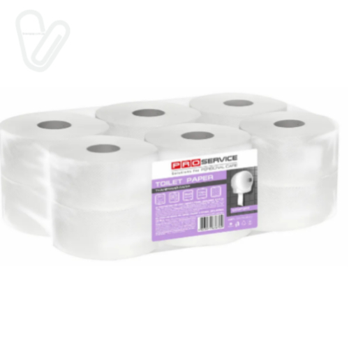 Папір туалетний PRO Comfort 2-х слойний білий, 120м.,12 рул/пак - Фото 1
