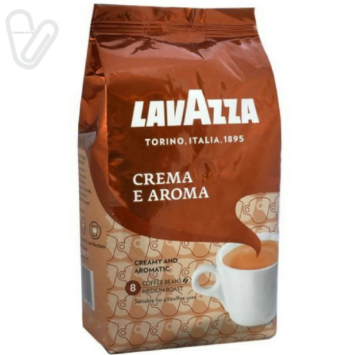 Кава ЗЕРНО Crema Aroma LAVAZZA 1кг - Фото 1