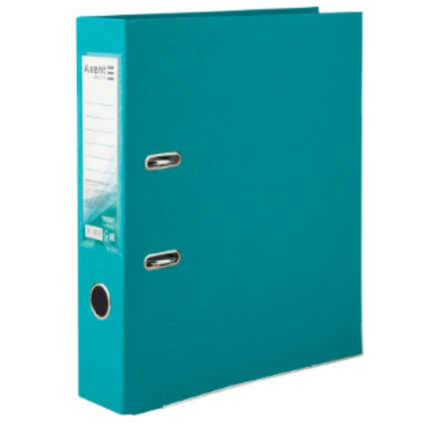 Папка-реєстратор А4 одностор. 7 cм бірюзова, Axent - Фото 1