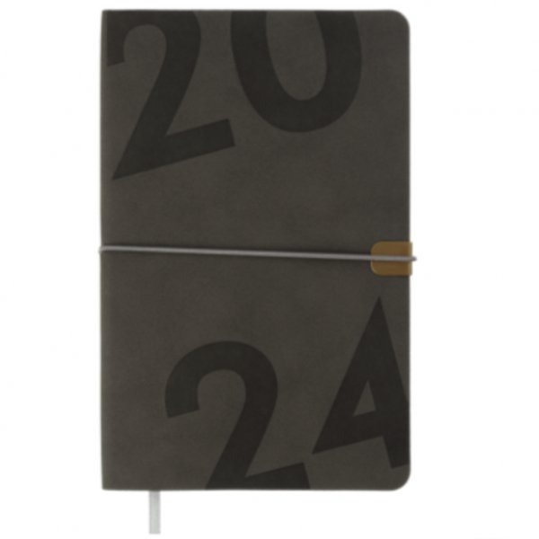 Щотижневик датов. 2024 BEST, A5, сірий, позов. - Фото 1