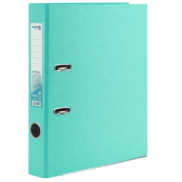 Папка-реєстратор А4 одностор. 5 см PASTEL, м'ятна - Фото 1
