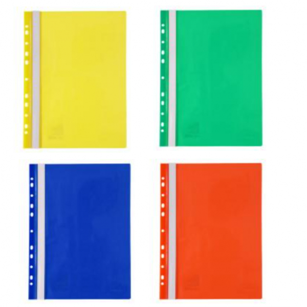 Швидкозшивач з перф. А4 120/150 мкм Axent асорті (20 шт/уп) - Фото 1