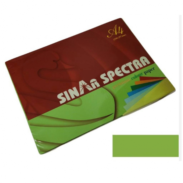 Папір кольор. А4 80г/м2 насич. зелений 500л. - Фото 1