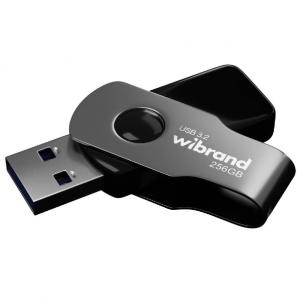 Флеш-накопичувач USB 3.2 Gen1 Lizard Black Wibrand 256GB - Фото 1