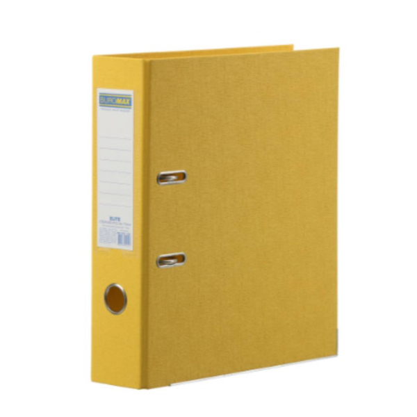 Папка-реєстратор А4 двост. 7 см, жовтий ELITE - Фото 1