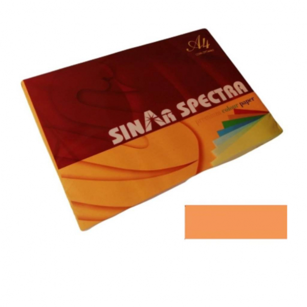Папір кольор. А4 80г/м2 інтенсів помаранч. 500 арк. - Фото 1