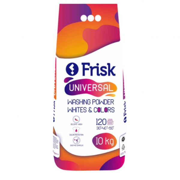 Порошок пральний універсальний 10 кг Frisk - Фото 1