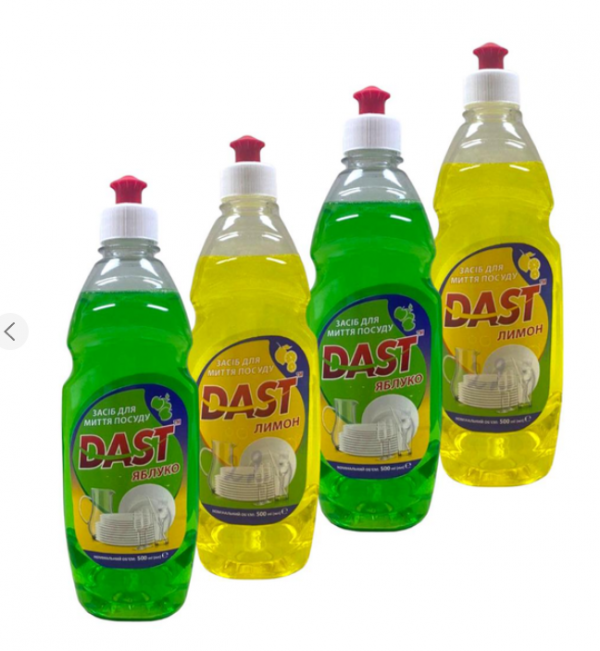Засіб д/миття посуду асорті TM DAST 500мл - Фото 1