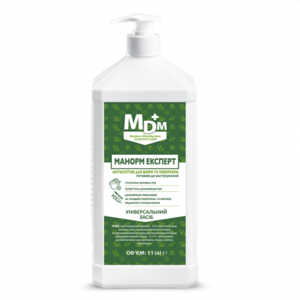 Засіб антисептичний дозатор Манорм Експерт 1л - Фото 1