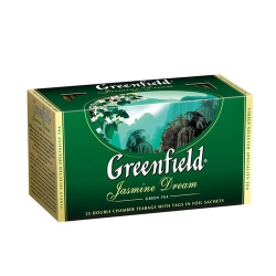 Чай Грінфілд зелений з аром. жасміну Jasmin Dream (100 пак./пак.)