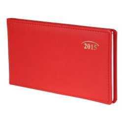 Еженедельник 2015 карман. Soft з/т красный