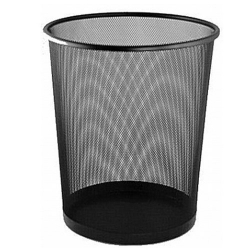 Корзина для сміття метал. кругла чорна BM.6270-01