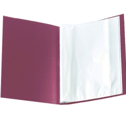 Папка з 60 файлами А4 Axent бордова