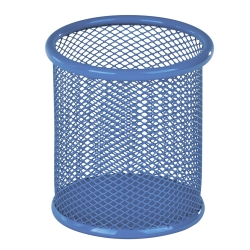 Підставка для ручок метал. кругла синя Zibi