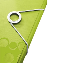 Папка на гумках А4 Leitz WOW зелений металік - Фото 5