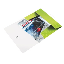 Папка на гумках А4 Leitz WOW зелений металік - Фото 5