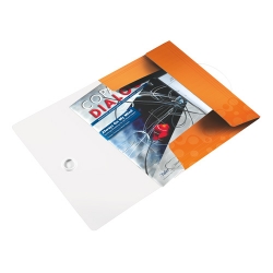 Папка на гумках А4 Leitz WOW помаранчевий металік - Фото 5