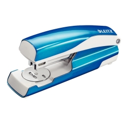 Степлер №24 Leitz WOW метал. 30арк. синій металік