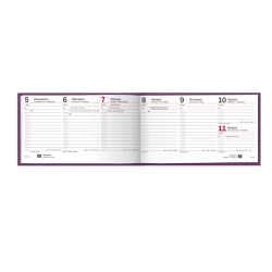 Щотижневик 2018 карман. Denim срб/т ліловий - Фото 4