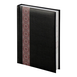 Щоденник 2016 кишеньк. Графо чорний укр орнамент