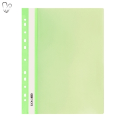 Швидкозшивач п/е з перф. А4 Economix салатовий (10шт/пак)