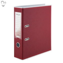 Папка-реєстратор двосторон. BiColor 7,5cм А4 вишнева Delta D1716-37C