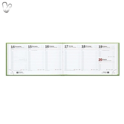 Щотижневик 2018 карман. Denim срб/ фісташковий - Фото 4