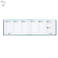 Щотижневик 2018 карман. Denim срб/т бірюзовий - Фото 4