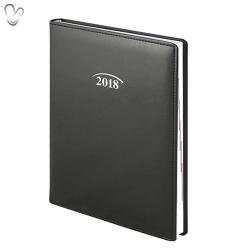 Ежедневник 2018 Стандарт Soft срб/т черный