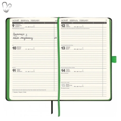 Щотижневик 2018 Смарт Strong чорний, зелений зріз - Фото 4