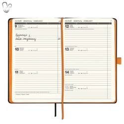 Щотижневик 2018 Смарт Strong чорний, помаранчевий зріз - Фото 4