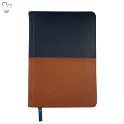 Щоденник 2019 Стандарт Quattro б/т синій+коричневий