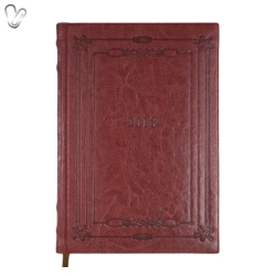 Щоденник 2018 Стандарт Saga слп/т темно-коричневий, золочення зрізу