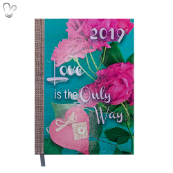 Щоденник 2019 Стандарт Romantic бірюзовий