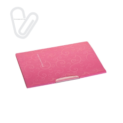 Папка пласт.  з поворотним притиском рожева А4 Barocco Buromax